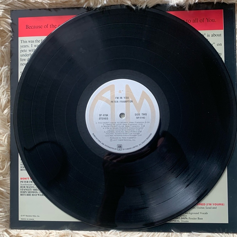 Peter Frampton I’m In You LP - Picture 4 of 6